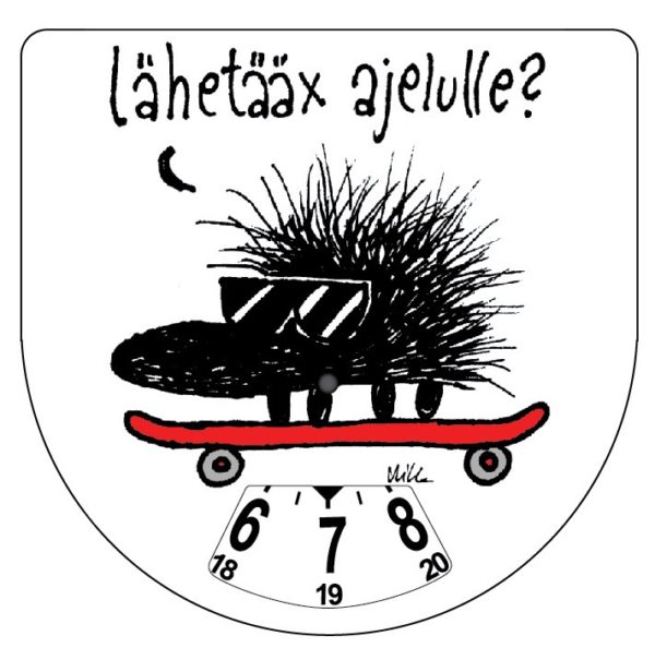 Kiroilevasiili lähetäänks ajelulle - parkkikiekko