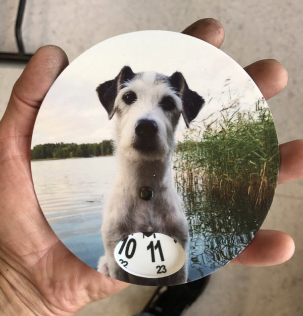 Omasta kuvasta parkkikiekko