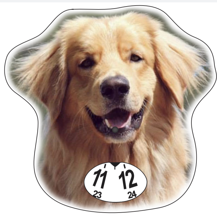 Hovawart vit parkeringsskiva