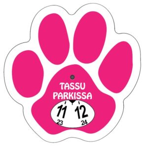 Tass pink parkeringsskiva