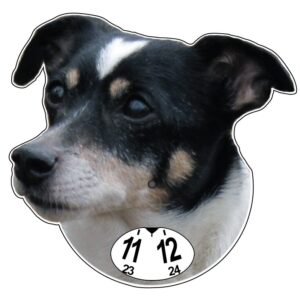 Jack Russel svart parkeringsskiva
